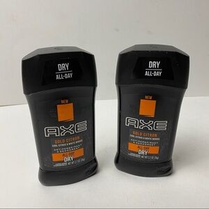 2 Axe Citron Gold Deodorant Citrus White Woods